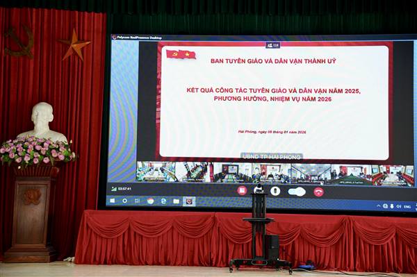 ĐẢNG ỦY PHƯỜNG LÊ THANH NGHỊ THAM GIA HỘI NGHỊ TRỰC TUYẾN TỔNG KẾT CÔNG TÁC TUYÊN GIÁO – DÂN VẬN NĂM 2025
