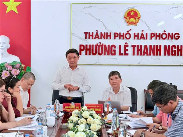 PHƯỜNG LÊ THANH NGHỊ LÀM VIỆC VỚI ĐOÀN CÔNG TÁC CỦA CỤC VĂN HÓA CƠ SỞ, GIA ĐÌNH VÀ THƯ VIỆN VỀ CÔNG TÁC PHÒNG, CHỐNG BẠO LỰC GIA ĐÌNH