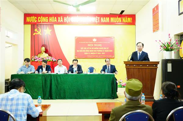 HOÀN THÀNH CÁC HỘI NGHỊ TIẾP XÚC CỬ TRI VỚI NHỮNG NGƯỜI ỨNG CỬ ĐẠI BIỂU HĐND PHƯỜNG LÊ THANH NGHỊ KHÓA XI, NHIỆM KỲ 2026 - 2031