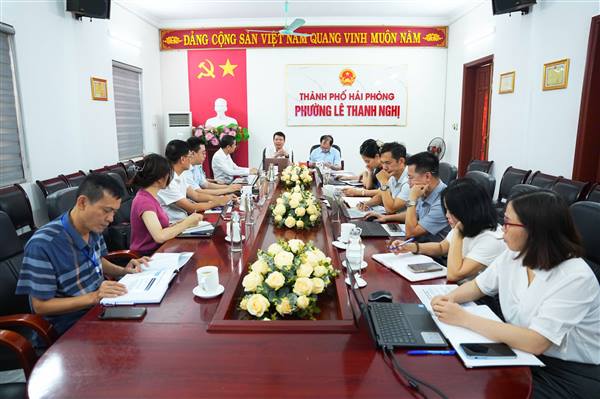 PHƯỜNG LÊ THANH NGHỊ TỔ CHỨC LÀM VIỆC TRIỂN KHAI THÍ ĐIỂM GIẢI PHÁP IOT TRÊN ĐỊA BÀN