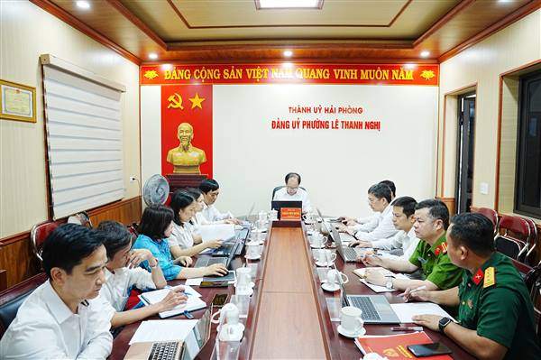 BAN THƯỜNG VỤ ĐẢNG ỦY PHƯỜNG LÊ THANH NGHỊ HỌP TRIỂN KHAI NHIỆM VỤ TRỌNG TÂM