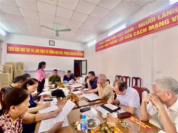 ĐẢNG ỦY PHƯỜNG LÊ THANH NGHỊ TỔ CHỨC GIAO BAN CỤM ĐỊNH KỲ THÁNG 5/2026