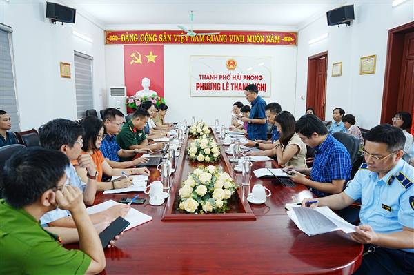 PHƯỜNG LÊ THANH NGHỊ ĐÓN ĐOÀN KIỂM TRA LIÊN NGÀNH THÀNH PHỐ VỀ AN TOÀN THỰC PHẨM NĂM 2026
