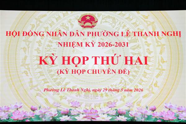 KỲ HỌP THỨ HAI – KỲ HỌP CHUYÊN ĐỀ HĐND PHƯỜNG LÊ THANH NGHỊ KHÓA XI: THÔNG QUA NHIỀU NGHỊ QUYẾT QUAN TRỌNG VỀ ĐẦU TƯ CÔNG VÀ TỔ CHỨC BỘ MÁY