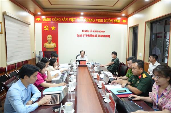 BAN THƯỜNG VỤ ĐẢNG ỦY PHƯỜNG LÊ THANH NGHỊ CHO Ý KIẾN NHIỀU NỘI DUNG QUAN TRỌNG VỀ PHÁT TRIỂN ĐÔ THỊ