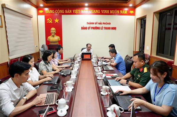 KỲ HỌP LẦN THỨ 41 BAN THƯỜNG VỤ ĐẢNG ỦY PHƯỜNG LÊ THANH NGHỊ: THẢO LUẬN NHIỀU NỘI DUNG QUAN TRỌNG