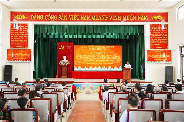 ỦY BAN KIỂM TRA ĐẢNG ỦY PHƯỜNG LÊ THANH NGHỊ TỔ CHỨC SƠ KẾT CÔNG TÁC KIỂM TRA, GIÁM SÁT VÀ KỶ LUẬT ĐẢNG 6 THÁNG ĐẦU NĂM, TRIỂN KHAI NHIỆM VỤ TRỌNG TÂM 6 THÁNG CUỐI NĂM 2026
