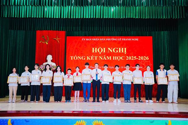 GIÁO DỤC PHƯỜNG LÊ THANH NGHỊ: MỘT NĂM HỌC – NHIỀU THÀNH QUẢ ĐÁNG TỰ HÀO