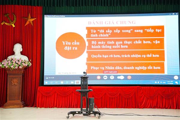 ĐẢNG ỦY PHƯỜNG LÊ THANH NGHỊ QUYẾT TÂM CỤ THỂ HÓA CHỈ ĐẠO CỦA TRUNG ƯƠNG SAU HỘI NGHỊ SƠ KẾT 01 NĂM VẬN HÀNH MÔ HÌNH CHÍNH QUYỀN 3 CẤP