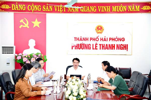 ĐOÀN GIÁM SÁT ỦY BAN MTTQ VIỆT NAM THÀNH PHỐ HẢI PHÒNG KHẢO SÁT THỰC TẾ CÔNG TÁC QUẢN LÝ HÀNH NGHỀ Y, Y HỌC CỔ TRUYỀN TẠI PHƯỜNG LÊ THANH NGHỊ