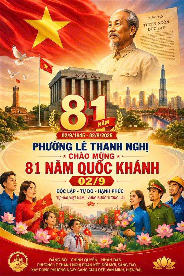 CHÀO MỪNG QUỐC KHÁNH 2/9 – 81 NĂM ĐỘC LẬP – TỰ HÀO TRUYỀN THỐNG, CHUNG SỨC XÂY DỰNG QUÊ HƯƠNG