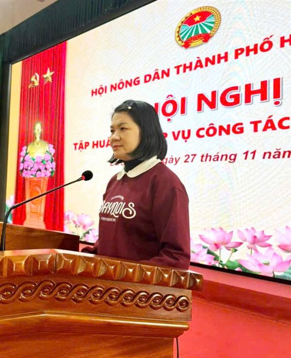 HỘI NÔNG DÂN THÀNH PHỐ HẢI PHÒNG TỔ CHỨC TẬP HUẤN NGHIỆP VỤ CÔNG TÁC HỘI NĂM 2025