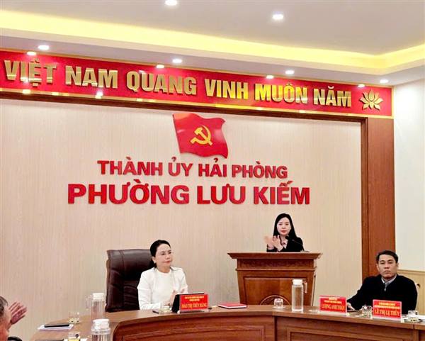 HỘI NGHỊ HIỆP THƯƠNG LẦN THỨ NHẤT GIỚI THIỆU NGƯỜI ỨNG CỬ ĐẠI BIỂU HĐND PHƯỜNG LƯU KIẾM NHIỆM KỲ 2026 – 2031