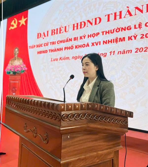 HỘI NGHỊ TIẾP XÚC CỬ TRI PHỤC VỤ KỲ HỌP THƯỜNG LỆ CUỐI NĂM 2025 CỦA HĐND THÀNH PHỐ