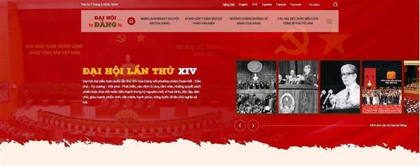 Ra mắt Trang thông tin điện tử “Đảng Cộng sản Việt Nam – Đại hội XIV”