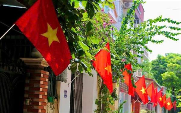 HƯỚNG DẪN VIỆC TREO CỜ ĐẢNG, CỜ TỔ QUỐC CHÀO MỪNG ĐẠI HỘI ĐẠI BIỂU TOÀN QUỐC LẦN THỨ XIV CỦA ĐẢNG