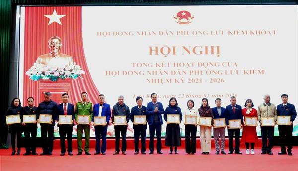 HỘI NGHỊ TỔNG KẾT HOẠT ĐỘNG HỘI ĐỒNG NHÂN DÂN PHƯỜNG LƯU KIẾM KHÓA I, NHIỆM KỲ 2021–2026 