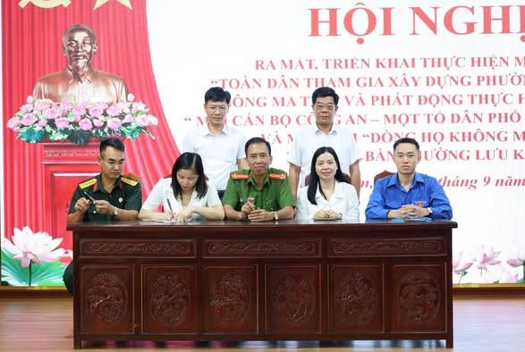 PHƯỜNG LƯU KIẾM RA MẮT, TRIỂN KHAI CÁC MÔ HÌNH XÂY DỰNG ĐỊA BÀN KHÔNG MA TÚY