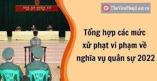 Các lỗi vi phạm nghĩa vụ quân sự năm 2026 và mức xử phạt mới nhất