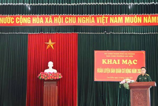 NÂNG CAO CHẤT LƯỢNG, SỨC CHIẾN ĐẤU CỦA LỰC LƯỢNG DÂN QUÂN CƠ ĐỘNG PHƯỜNG LƯU KIẾM 