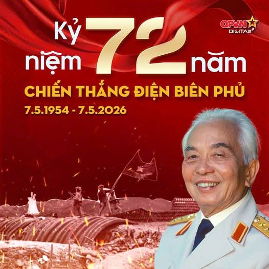 Kỷ niệm 72 năm Chiến thắng Điện Biên Phủ (7/5/1954 - 7/5/2026): Chiến thắng của bản lĩnh, ý chí và sức mạnh Việt Nam