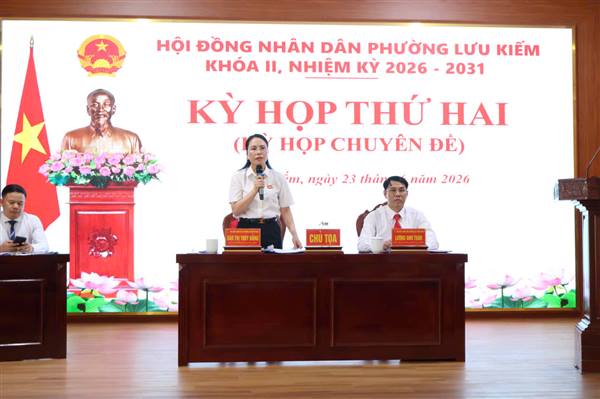 HỘI ĐỒNG NHÂN DÂN PHƯỜNG LƯU KIẾM KHÓA II TỔ CHỨC KỲ HỌP THỨ HAI (KỲ HỌP CHUYÊN ĐỀ)