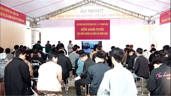 Xã Mao Điền Tổ chức Khám tuyển Nghĩa vụ Quân sự và Công an Nhân dân Năm 2026