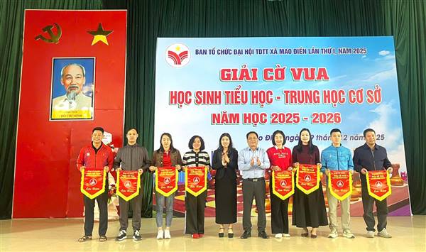 Phát triển Thể thao Trí tuệ: Mao Điền tổ chức thành công Giải Cờ Vua học sinh 2025-2026