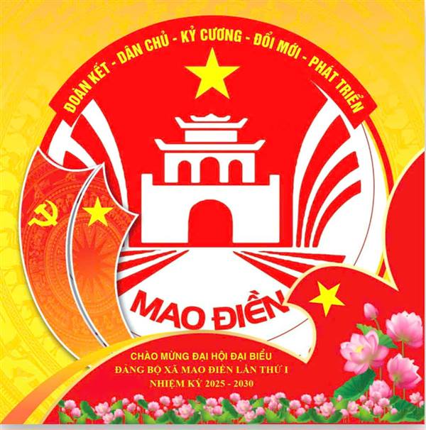 Lan tỏa tinh thần, hòa chung không khí, đổi avatar chào mừng Đại hội Đảng bộ xã Mao Điền Lần thứ I tiến tới Đại hồi đại biểu Đảng bộ thành phố Hải Phòng lần thứ I, nhiệm kỳ 2025 – 2030 và Đại hội lần thứ XIV của Đảng