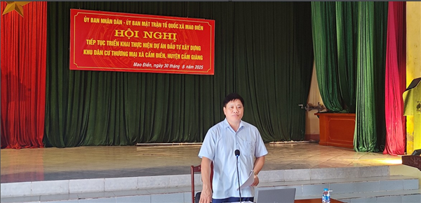 Triển khai giải phóng mặt bằng dự án tại xã Cẩm Điền: Họp phổ biến quyền lợi và nghĩa vụ người dân