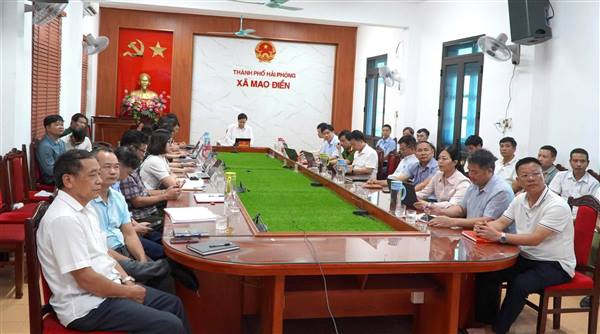 Đảng ủy xã Mao Điền tham dự trực tuyến Hội nghị Thành ủy Hải Phòng lần thứ 5: Đánh giá kết quả 9 tháng, xác định nhiệm vụ trọng tâm cuối năm 2026.