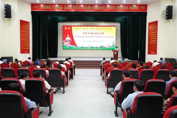Xã Mao Điền tổ chức Lễ chào cờ và sinh hoạt dưới cờ tháng 10/2026