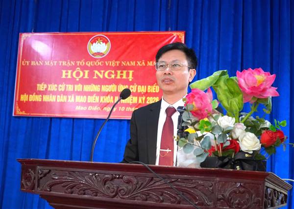 XÃ MAO ĐIỀN: RỘN RÀNG KHÔNG KHÍ DÂN CHỦ TRONG CÁC HỘI NGHỊ TIẾP XÚC CỬ TRI