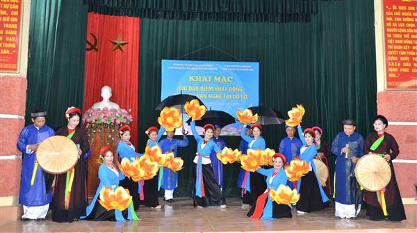 Khai mạc chương trình chỉ đạo điểm hoạt động văn hóa, văn nghệ tại xã Mao Điền