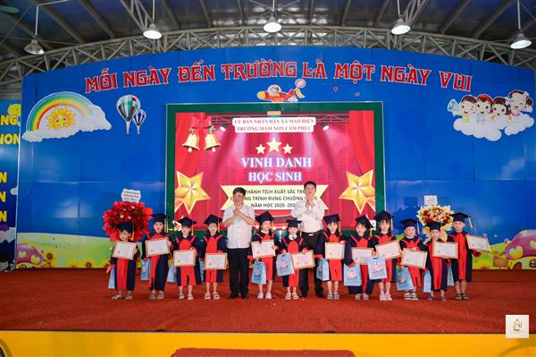 Hành trang vào lớp 1: "Vững kỹ năng - Sáng tương lai" rực rỡ tại Trường Mầm non Cẩm Phúc