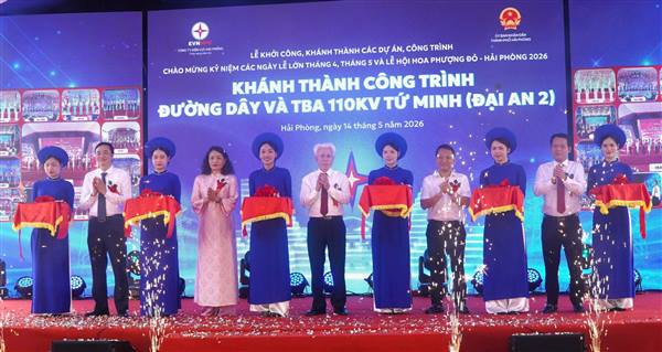 Hải Phòng: Khởi công dự án Nhà ở xã hội và khánh thành Trạm biến áp 110kV tại xã Mao Điền