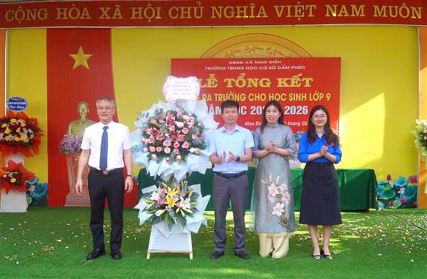 TRƯỜNG THCS CẨM PHÚC LONG TRỌNG TỔ CHỨC LỄ TỔNG KẾT NĂM HỌC 2025 - 2026 