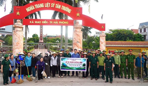 XÃ MAO ĐIỀN RA QUÂN HƯỞNG ỨNG PHONG TRÀO “TOÀN DÂN CHUNG TAY BẢO VỆ MÔI TRƯỜNG VÌ MỘT HẢI PHÒNG XANH – SẠCH – ĐẸP”