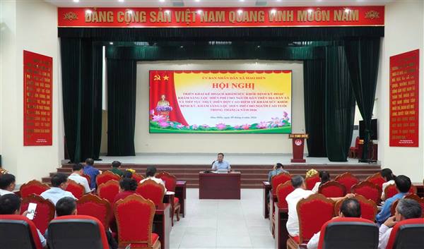 Xã Mao Điền triển khai khám sức khỏe định kỳ, khám sàng lọc miễn phí cho người dân và người cao tuổi năm 2026