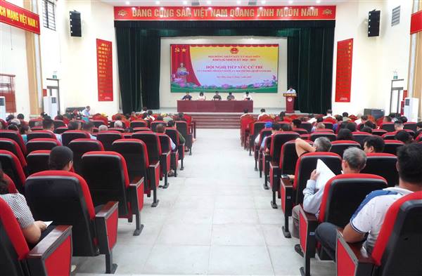 XÃ MAO ĐIỀN TỔ CHỨC HỘI NGHỊ TIẾP XÚC CỬ TRI TRƯỚC KỲ HỌP THƯỜNG LỆ GIỮA NĂM 2026 CỦA HĐND XÃ KHÓA II
