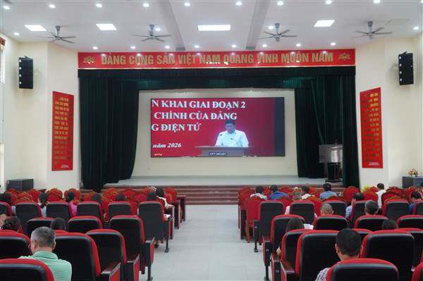 XÃ MAO ĐIỀN THAM DỰ HỘI NGHỊ TRỰC TUYẾN TẬP HUẤN TRIỂN KHAI THỦ TỤC HÀNH CHÍNH CỦA ĐẢNG TRÊN MÔI TRƯỜNG ĐIỆN TỬ