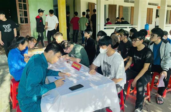 Hội đồng Nghĩa vụ quân sự xã Nam An Phụ phối hợp với Trạm Y tế xã tổ chức khám sơ tuyển sức khỏe nghĩa vụ quân sự, công an nhân dân năm 2026  trên địa bàn xã