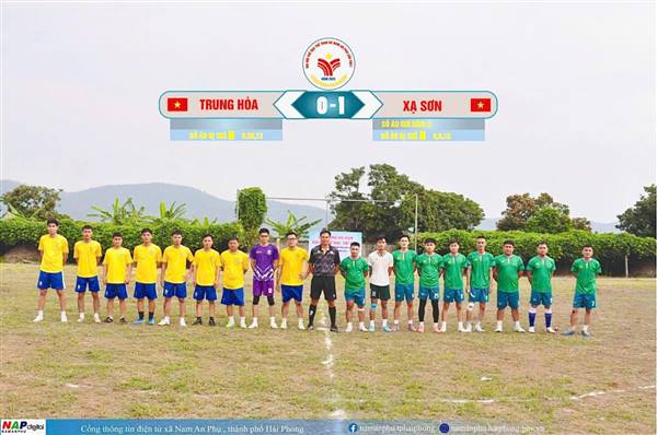 Sôi nổi giải bóng đá Nam trong khuôn khổ Đại hội TDTT xã Nam An Phụ lần thứ I, năm 2025