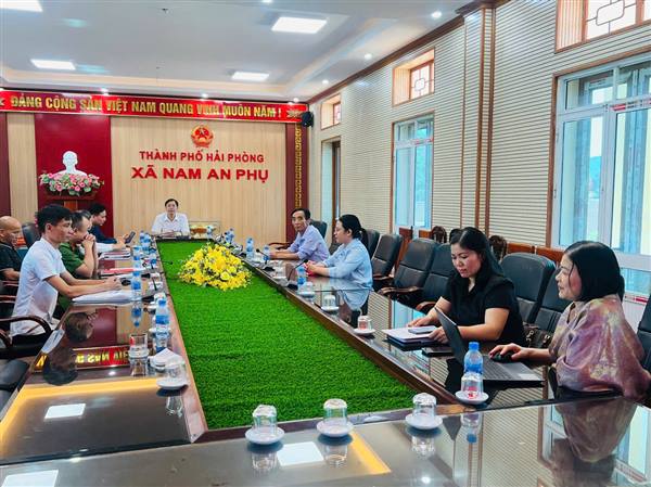 XÃ NAM AN PHỤ TỔ CHỨC HỘI NGHỊ TẬP HUẤN, TUYÊN TRUYỀN VỀ VỆ SINH, AN TOÀN THỰC PHẨM THEO CHỈ THỊ SỐ 33/CT-TTg