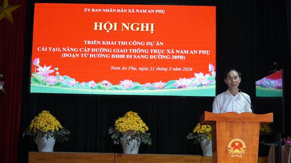 NAM AN PHỤ TRIỂN KHAI HỘI NGHỊ THỰC HIỆN DỰ ÁN CẢI TẠO, NÂNG CẤP TRỤC GIAO THÔNG XÃ