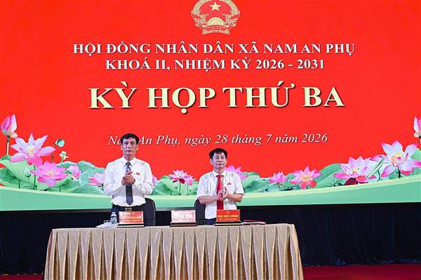 KỲ HỌP THỨ BA HĐND XÃ NAM AN PHỤ KHÓA II, NHIỆM KỲ 2026 – 2031: QUYẾT NGHỊ NHIỀU NỘI DUNG QUAN TRỌNG PHỤC VỤ PHÁT TRIỂN ĐỊA PHƯƠNG