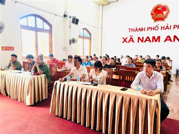 XÃ NAM AN PHỤ TỔ CHỨC TẬP HUẤN KIẾN THỨC VỀ VỆ SINH AN TOÀN THỰC PHẨM