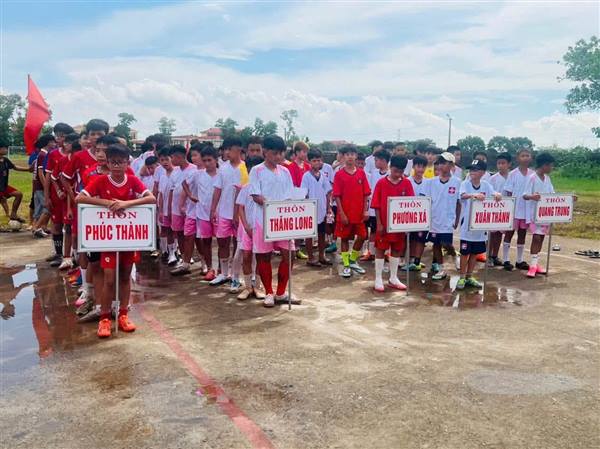 KHAI MẠC GIẢI BÓNG ĐÁ THIẾU NIÊN U13 XÃ NAM AN PHỤ HÈ NĂM 2026