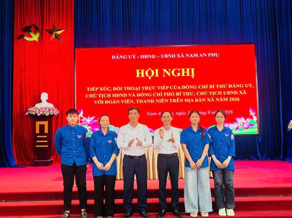 ĐẢNG ỦY – HĐND – UBND XÃ NAM AN PHỤ TỔ CHỨC HỘI NGHỊ ĐỐI THOẠI VỚI ĐOÀN VIÊN, THANH NIÊN NĂM 2026