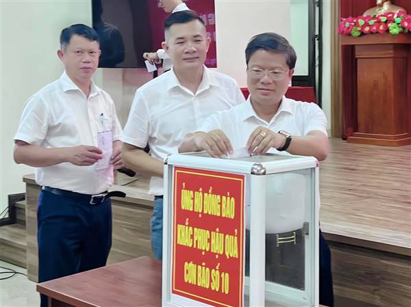 PHƯỜNG NAM ĐỒ SƠN PHÁT ĐỘNG ỦNG HỘ ĐỒNG BÀO BỊ ẢNH HƯỞNG BỞI BÃO SỐ 10